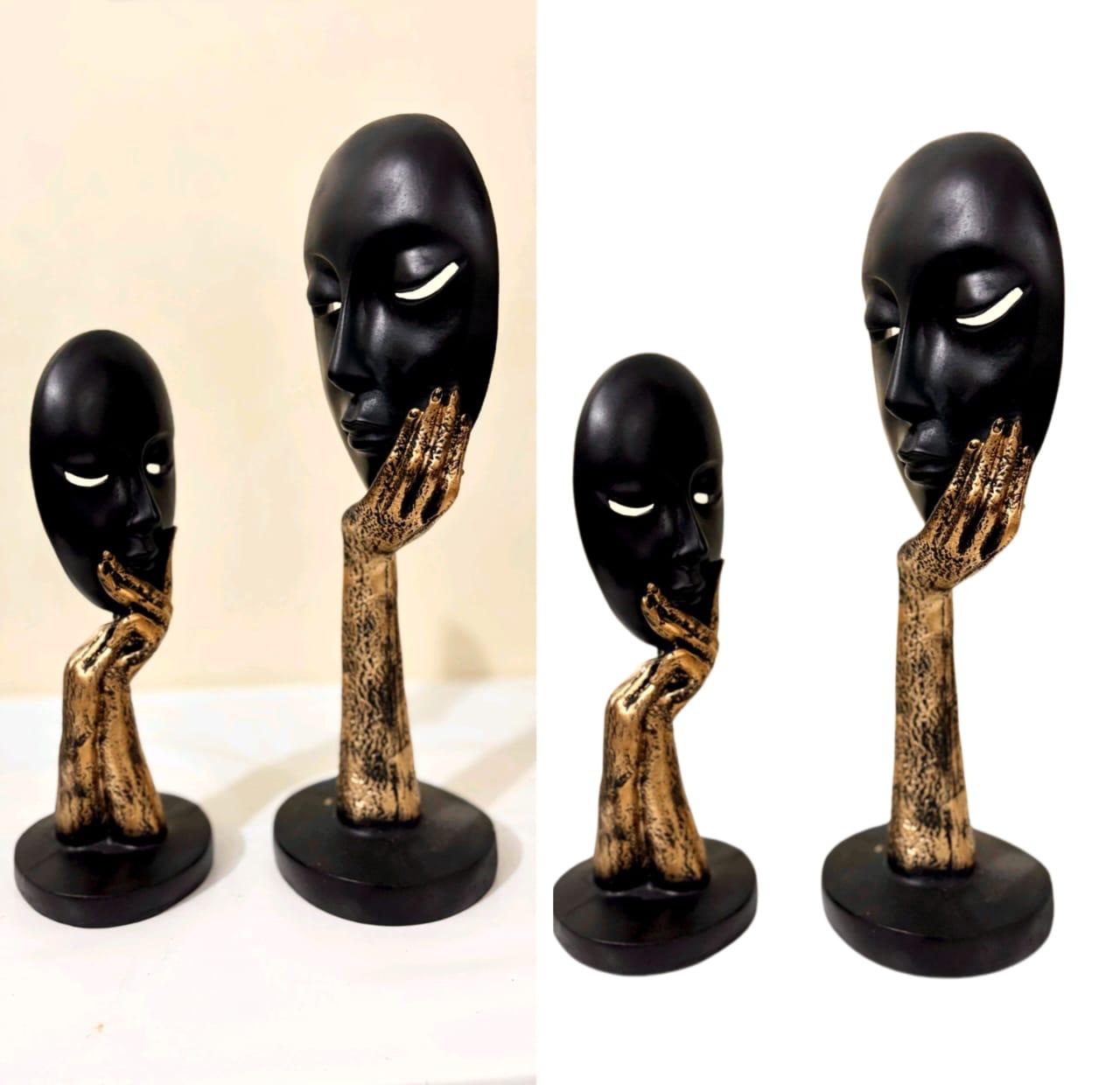 “The Thinker Duo"(Black&Gold)