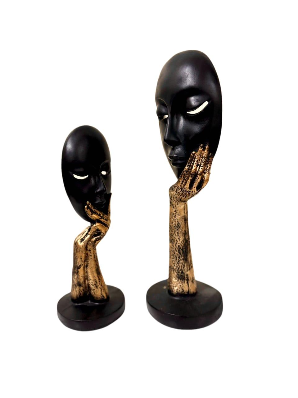 “The Thinker Duo"(Black&Gold)