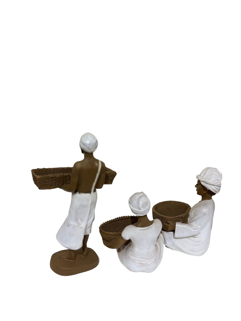 “Grain Guardians” Ethnic Farmers Trio (Set of 3)