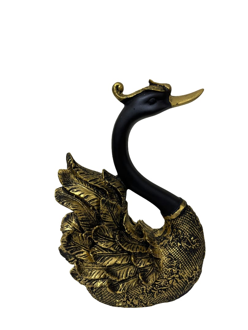 “Regal Swan Pair" Luxe Decorative Sculptures
