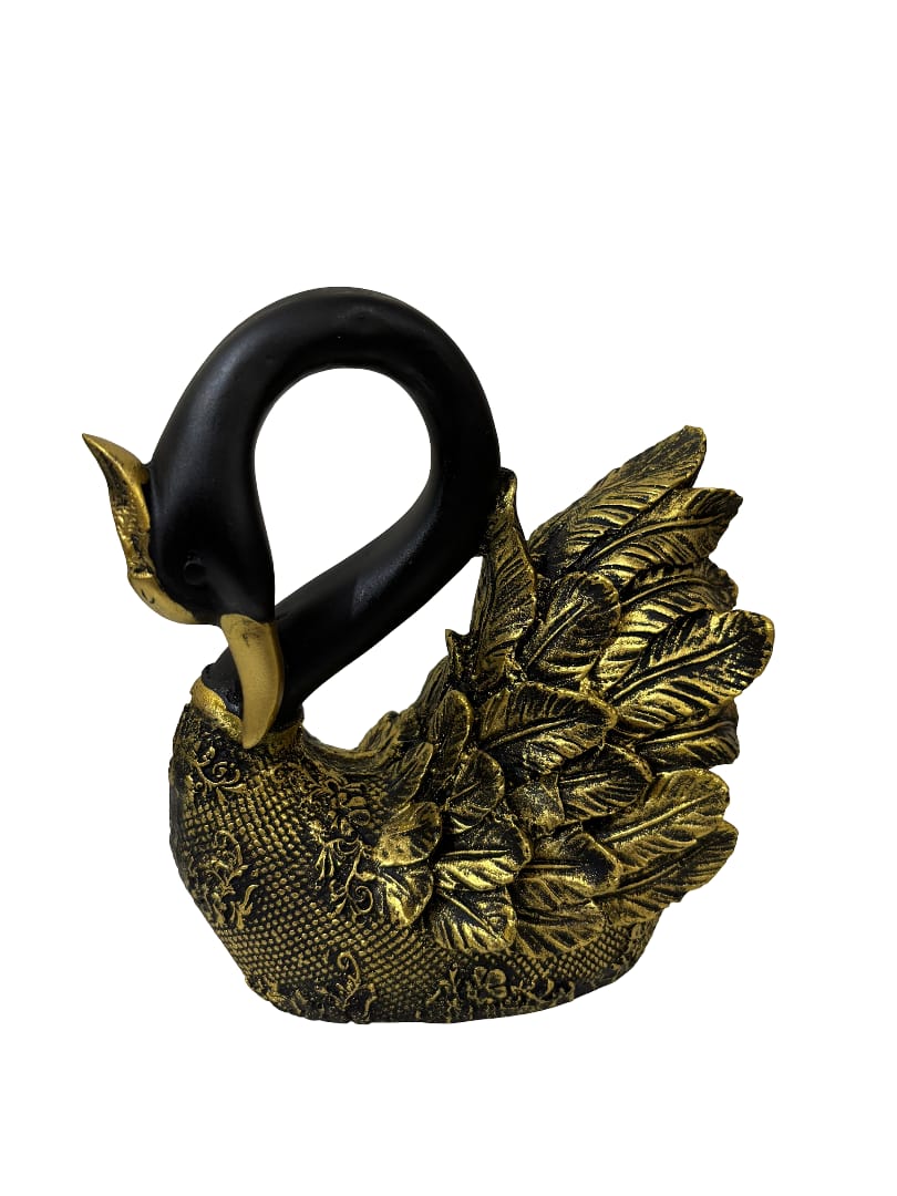 “Regal Swan Pair" Luxe Decorative Sculptures