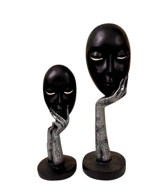 “The Thinker Duo "(Black&Silver)