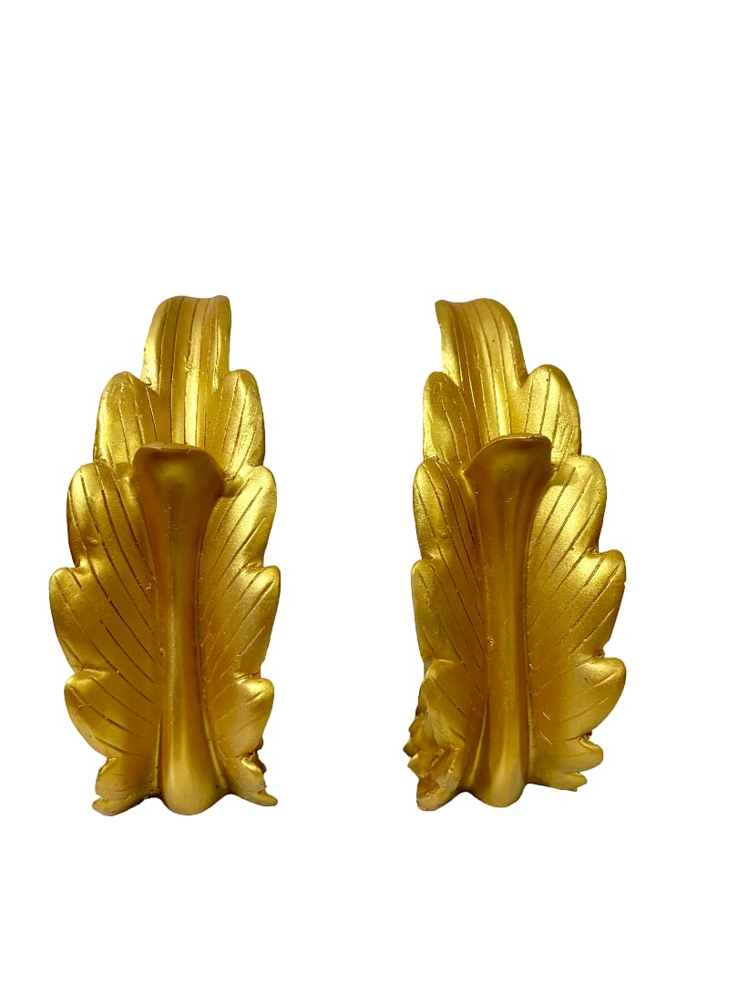 "Royal Elegance Golden Peacock Pair"