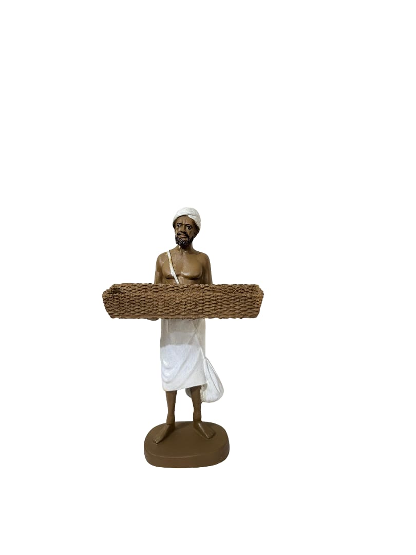 “Grain Guardians”  Ethnic Farmers Trio (Set of 3)